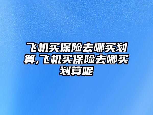 飛機買保險去哪買劃算,飛機買保險去哪買劃算呢