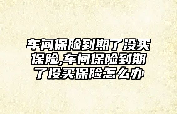 車間保險到期了沒買保險,車間保險到期了沒買保險怎么辦