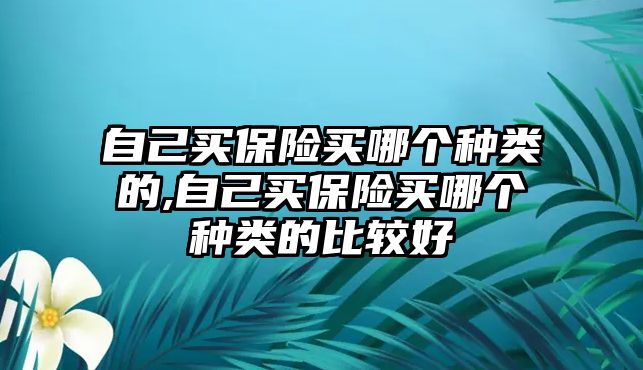 自己買保險買哪個種類的,自己買保險買哪個種類的比較好