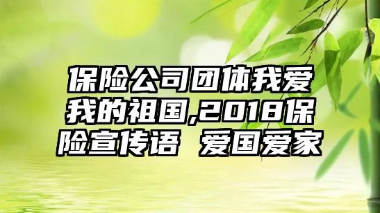 保險(xiǎn)公司團(tuán)體我愛我的祖國,2018保險(xiǎn)宣傳語 愛國愛家