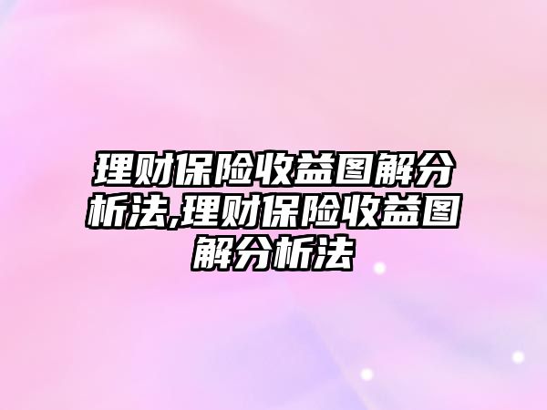 理財保險收益圖解分析法,理財保險收益圖解分析法