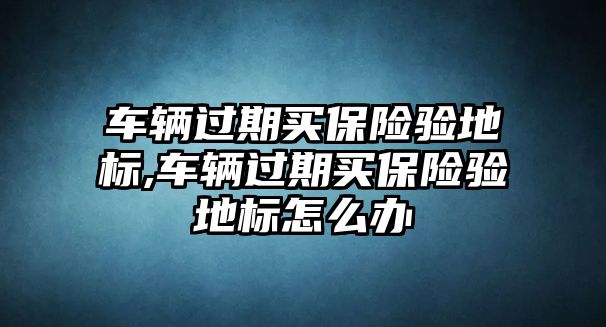 車輛過期買保險驗地標(biāo),車輛過期買保險驗地標(biāo)怎么辦