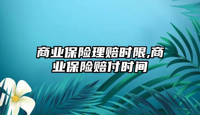 商業(yè)保險理賠時限,商業(yè)保險賠付時間