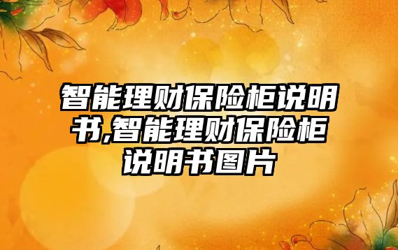 智能理財保險柜說明書,智能理財保險柜說明書圖片