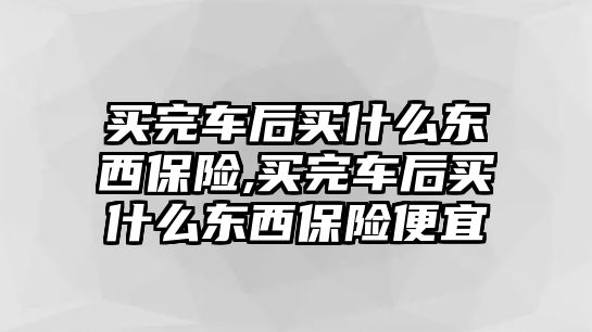 買完車后買什么東西保險(xiǎn),買完車后買什么東西保險(xiǎn)便宜