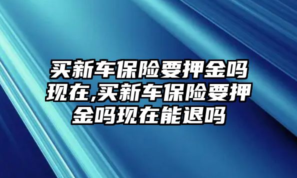 買新車保險要押金嗎現(xiàn)在,買新車保險要押金嗎現(xiàn)在能退嗎