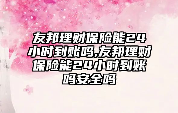 友邦理財保險能24小時到賬嗎,友邦理財保險能24小時到賬嗎安全嗎