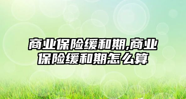 商業(yè)保險緩和期,商業(yè)保險緩和期怎么算